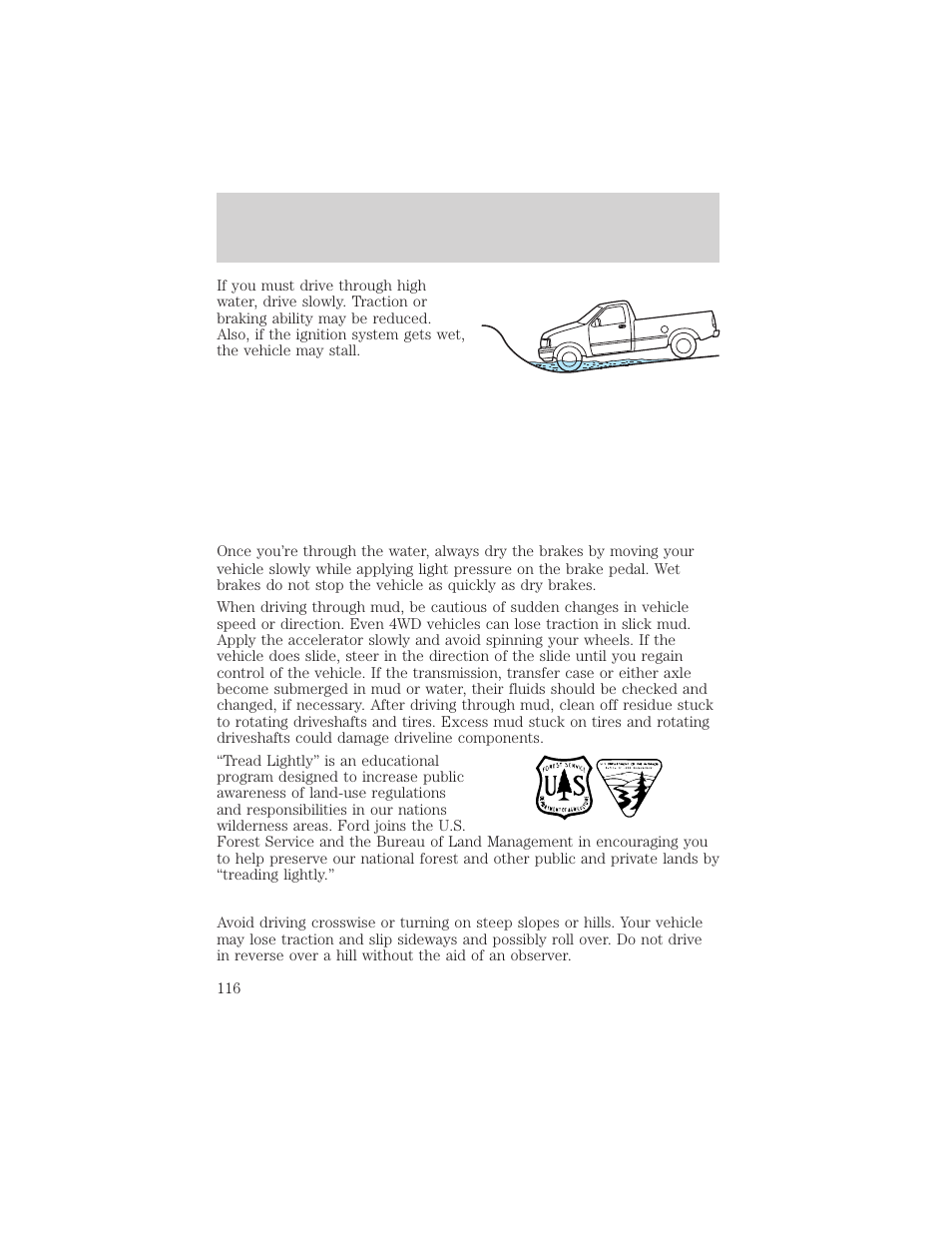 Driving | FORD 2002 Explorer Sport Trac v.2 User Manual | Page 116 / 200