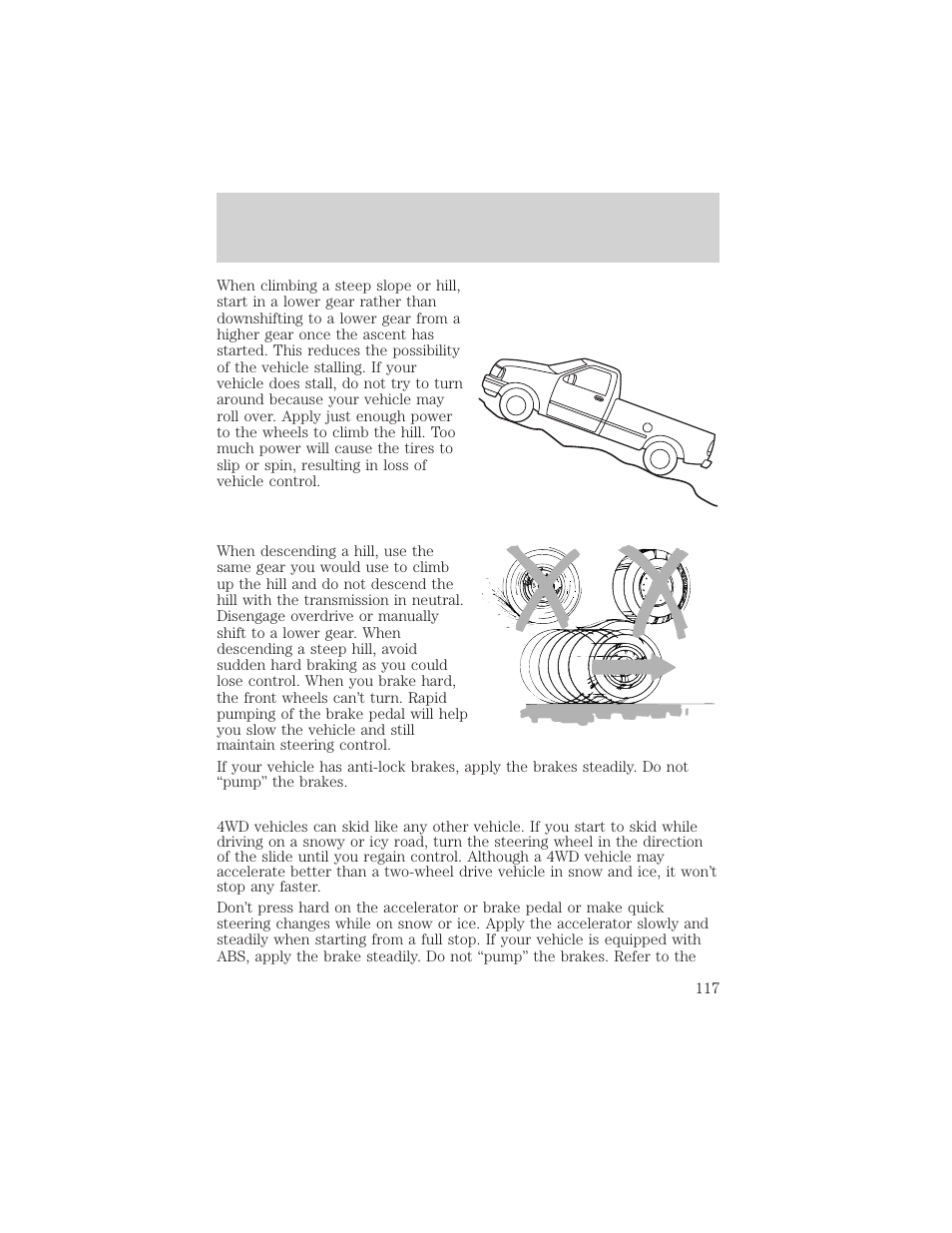 Driving | FORD 2002 Explorer Sport Trac v.2 User Manual | Page 117 / 200