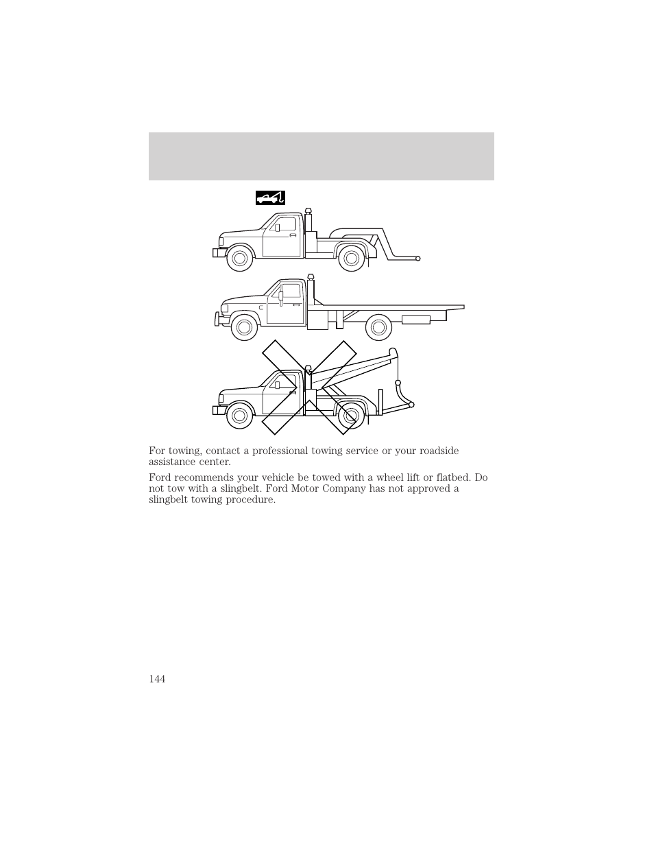 Roadside emergencies | FORD 2002 Explorer Sport Trac v.2 User Manual | Page 144 / 200