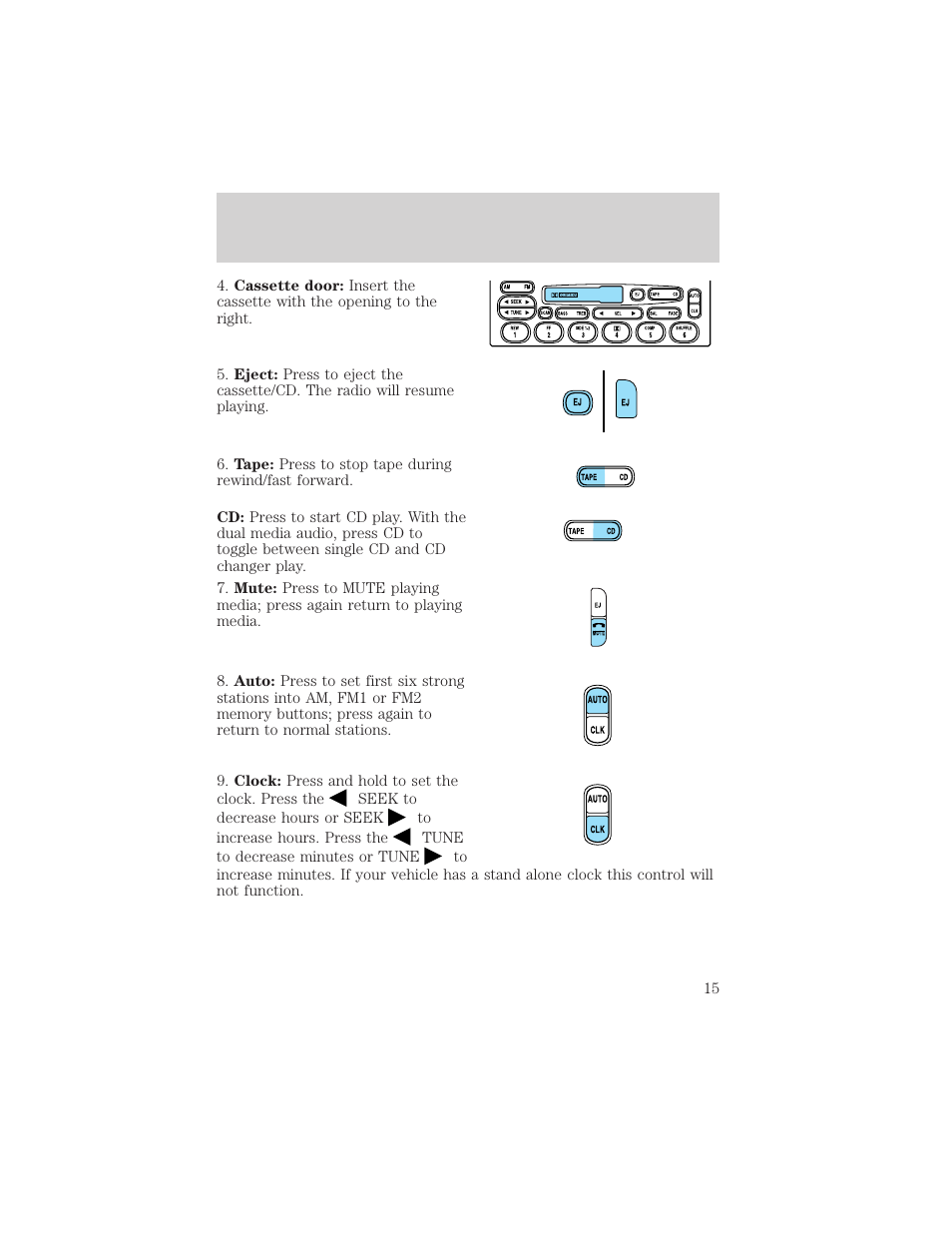 Entertainment systems | FORD 2002 Explorer Sport Trac v.2 User Manual | Page 15 / 200