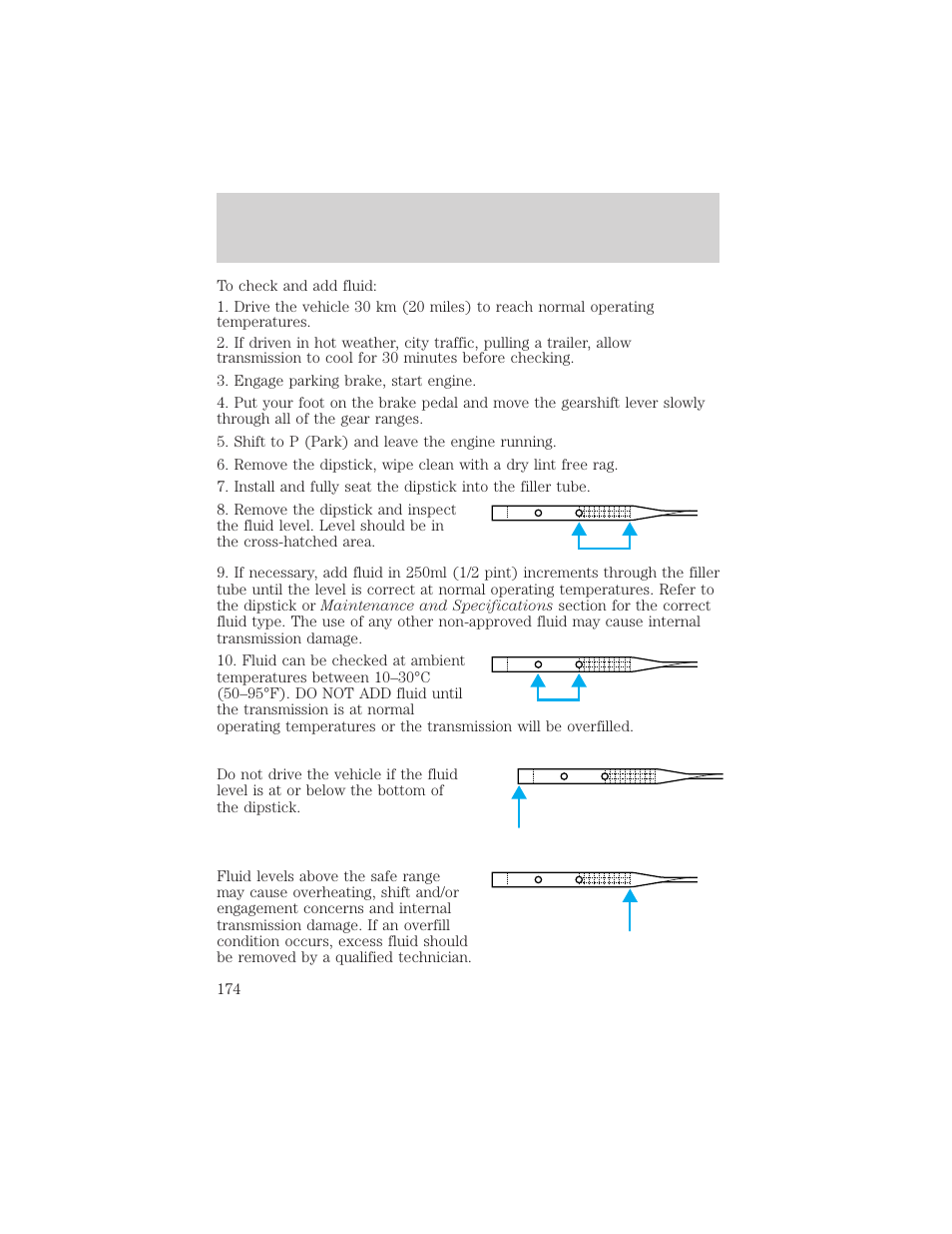 Maintenance and specifications | FORD 2002 Explorer Sport Trac v.2 User Manual | Page 174 / 200