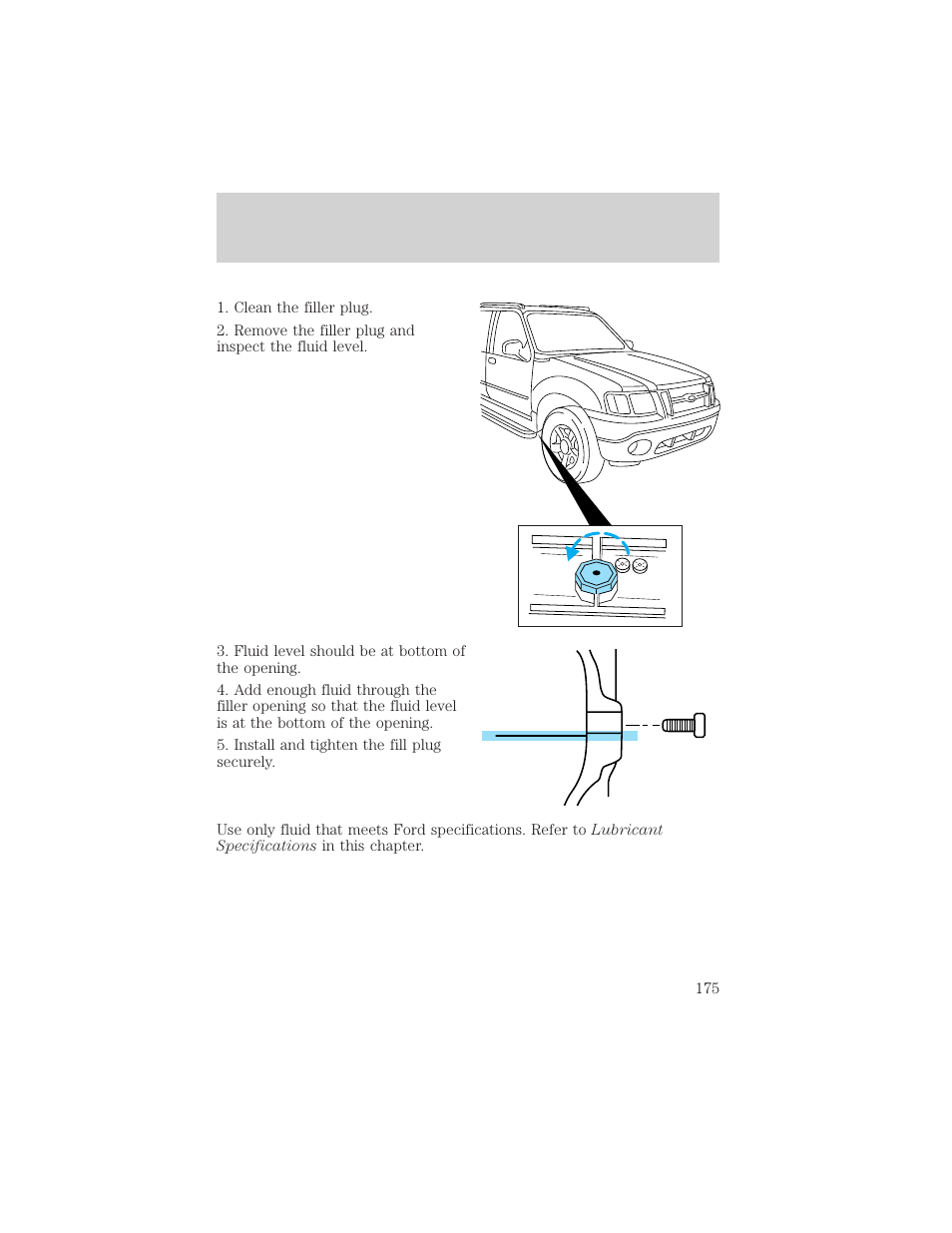 Maintenance and specifications | FORD 2002 Explorer Sport Trac v.2 User Manual | Page 175 / 200