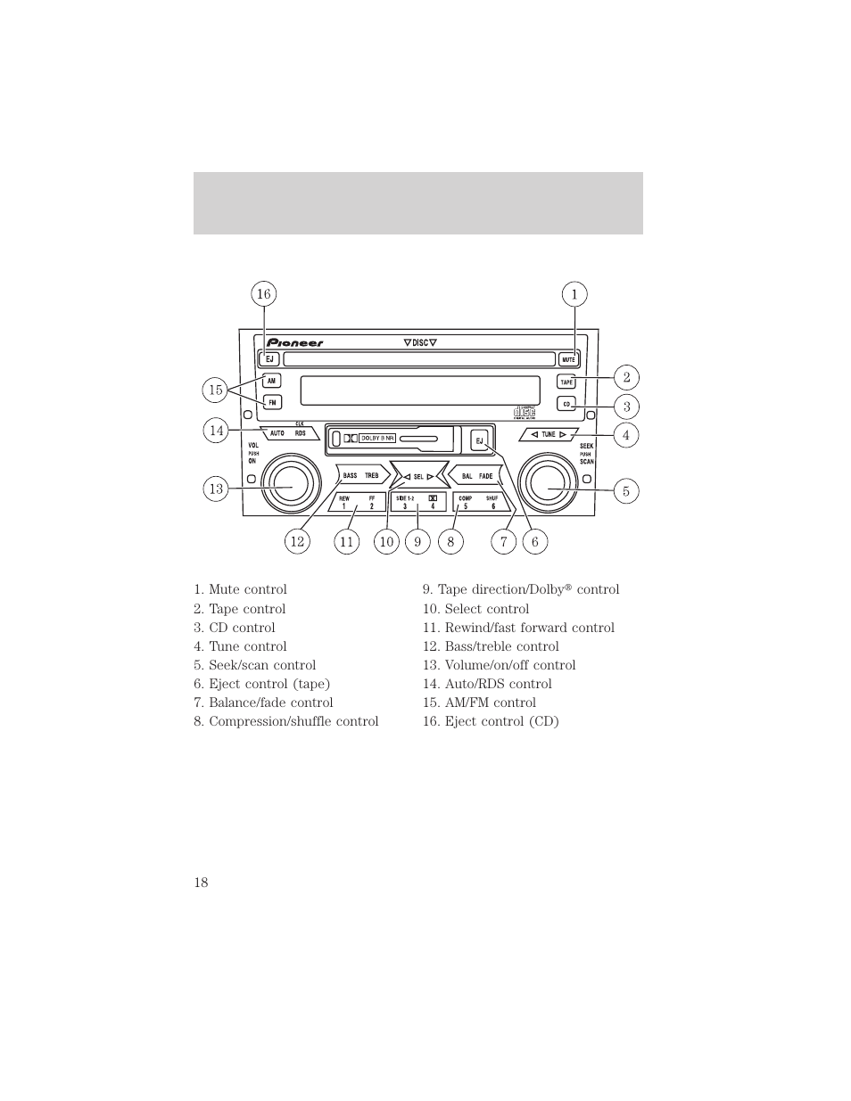 Entertainment systems | FORD 2002 Explorer Sport Trac v.2 User Manual | Page 18 / 200