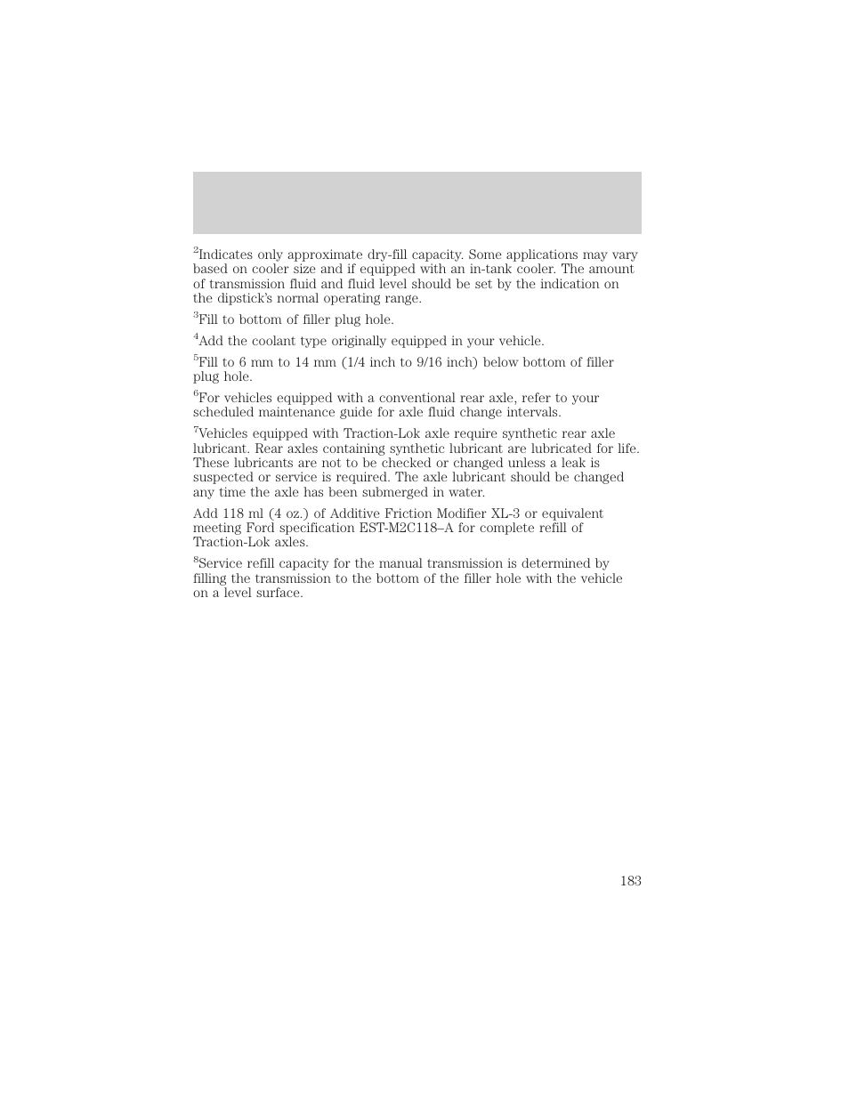 Maintenance and specifications | FORD 2002 Explorer Sport Trac v.2 User Manual | Page 183 / 200