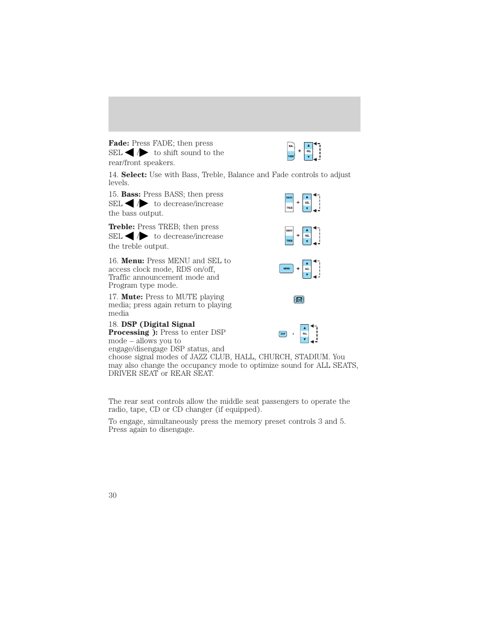 Entertainment systems | FORD 2002 Explorer Sport Trac v.2 User Manual | Page 30 / 200