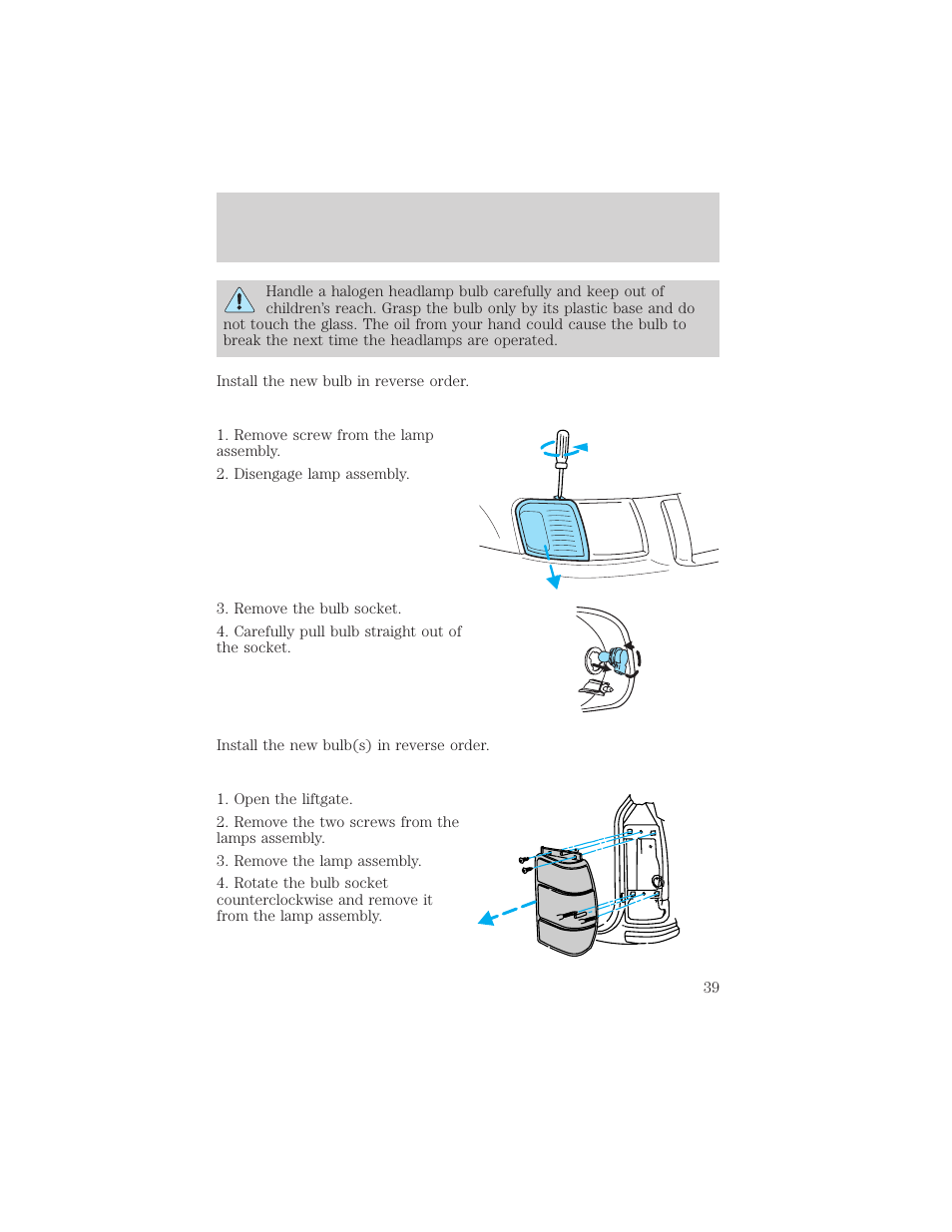 Lights | FORD 2002 Explorer Sport Trac v.2 User Manual | Page 39 / 200