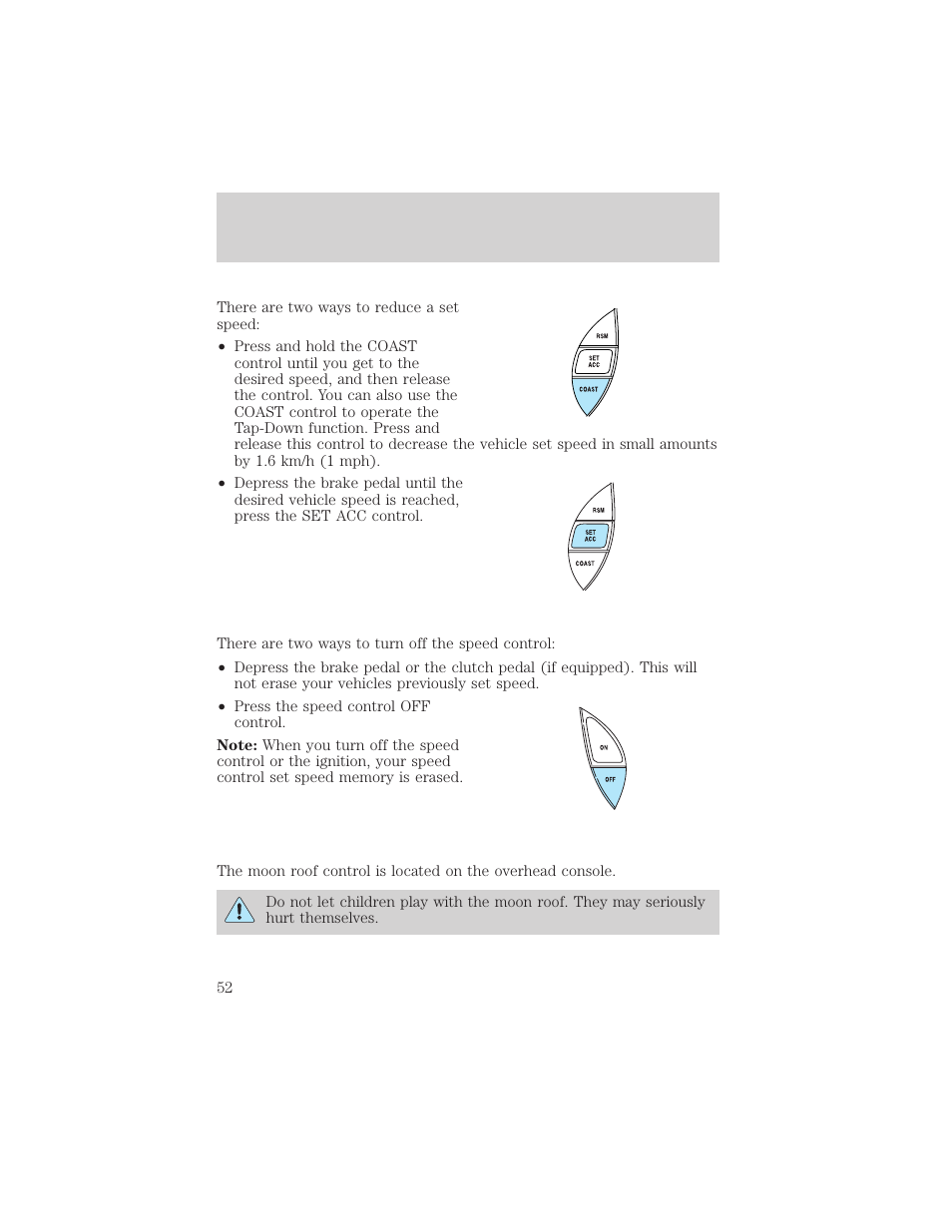 Driver controls | FORD 2002 Explorer Sport Trac v.2 User Manual | Page 52 / 200