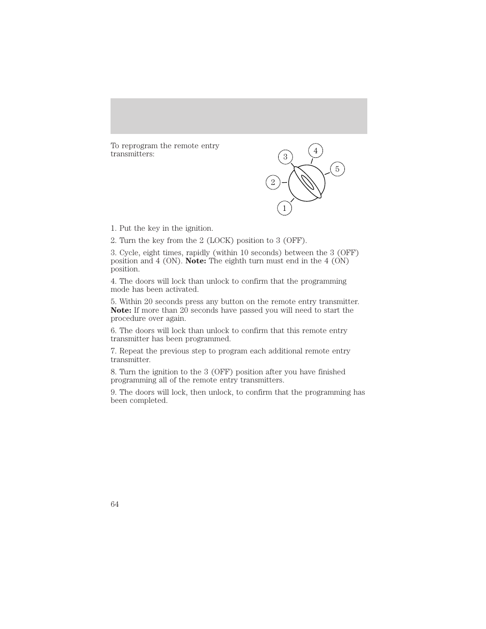 Locks and security | FORD 2002 Explorer Sport Trac v.2 User Manual | Page 64 / 200