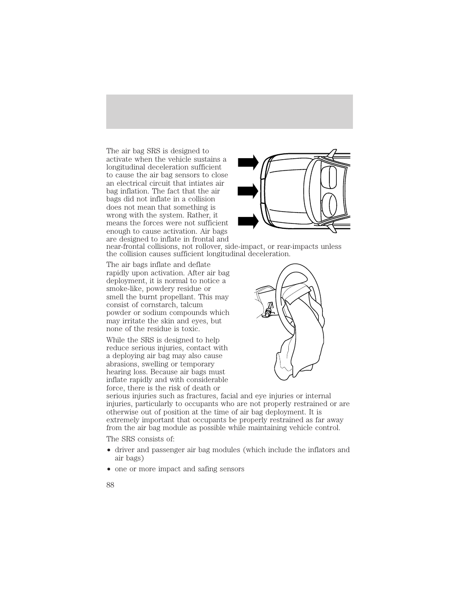 Seating and safety restraints | FORD 2002 Explorer Sport Trac v.2 User Manual | Page 88 / 200