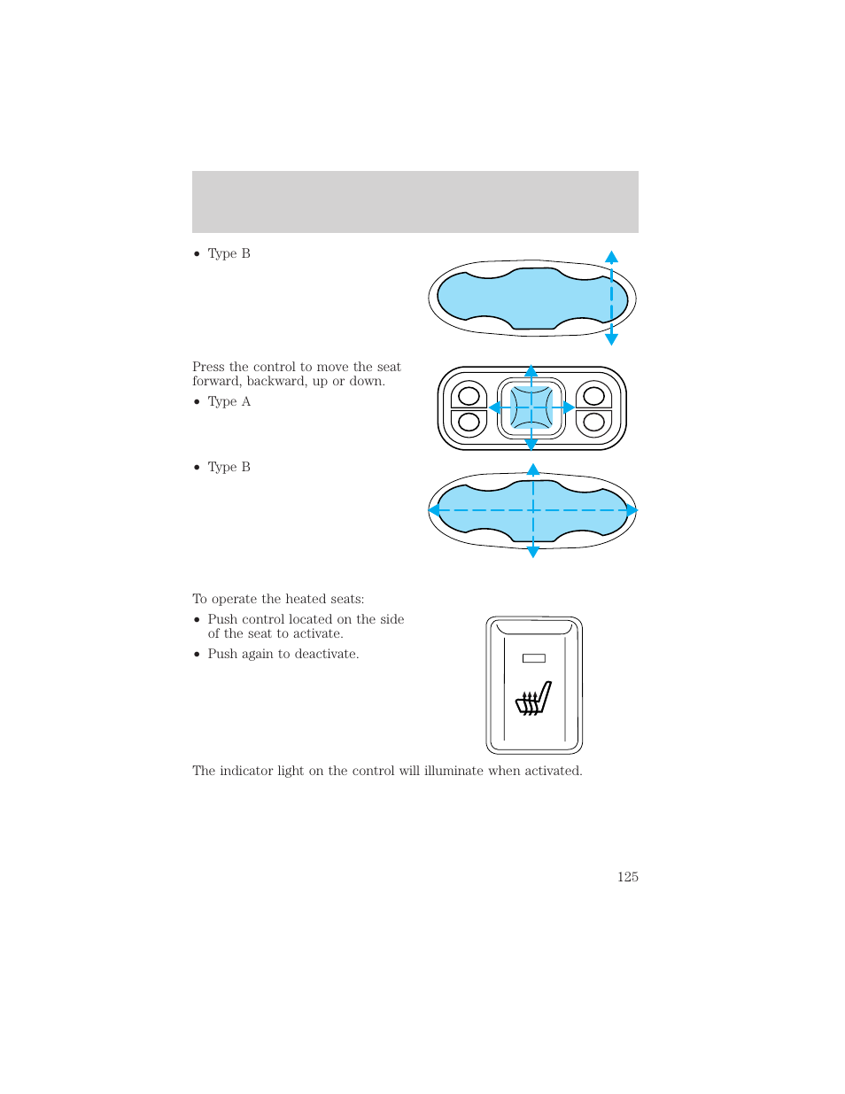 Seating and safety restraints | FORD 2002 F-150 v.1 User Manual | Page 125 / 320