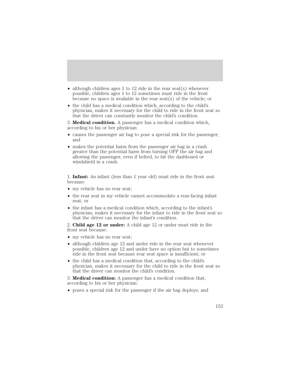 Seating and safety restraints | FORD 2002 F-150 v.1 User Manual | Page 153 / 320