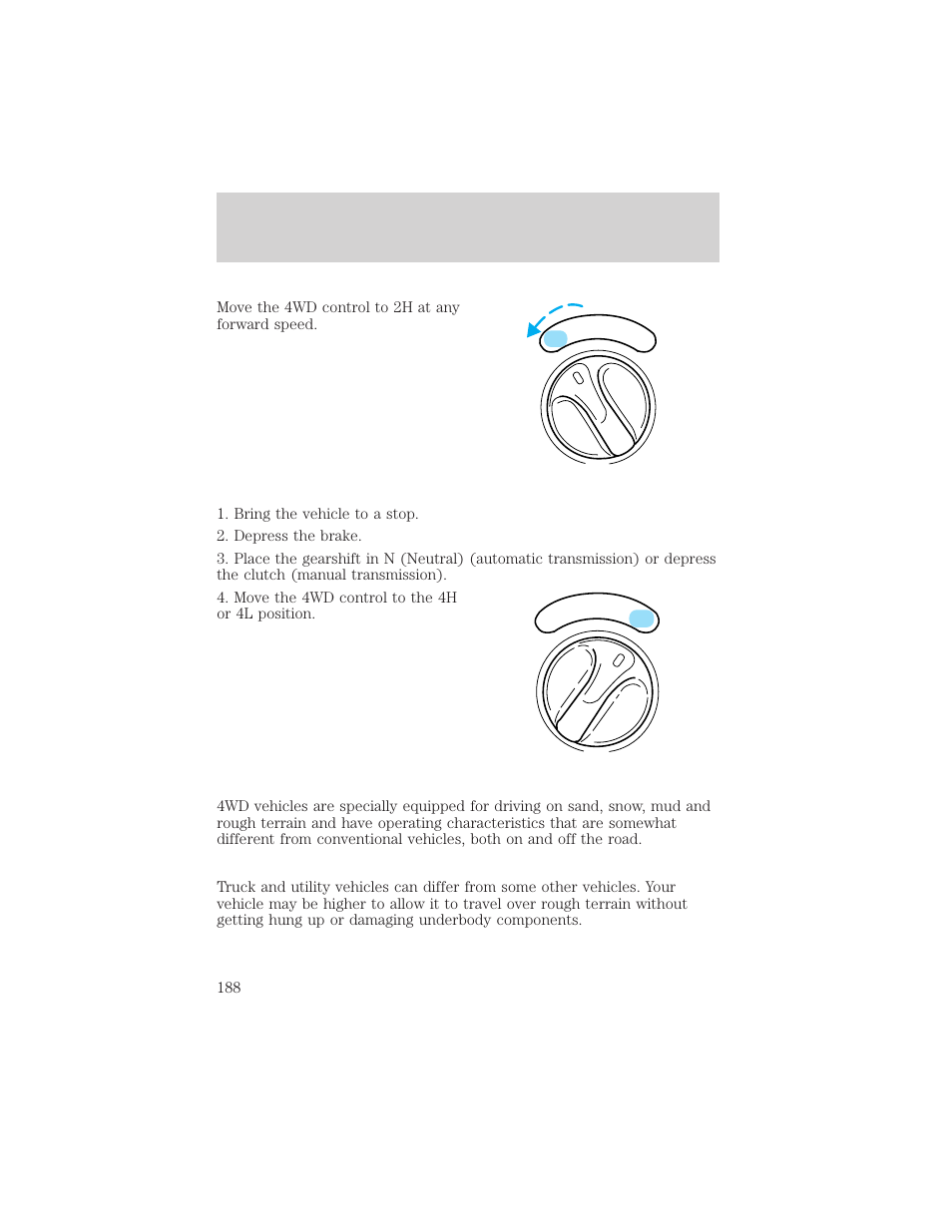 Driving | FORD 2002 F-150 v.1 User Manual | Page 188 / 320