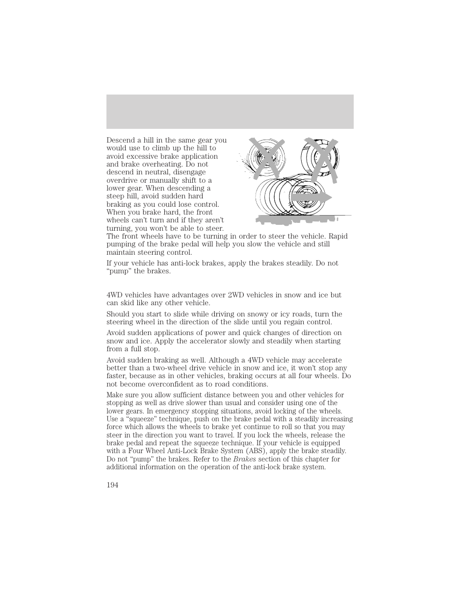 Driving | FORD 2002 F-150 v.1 User Manual | Page 194 / 320