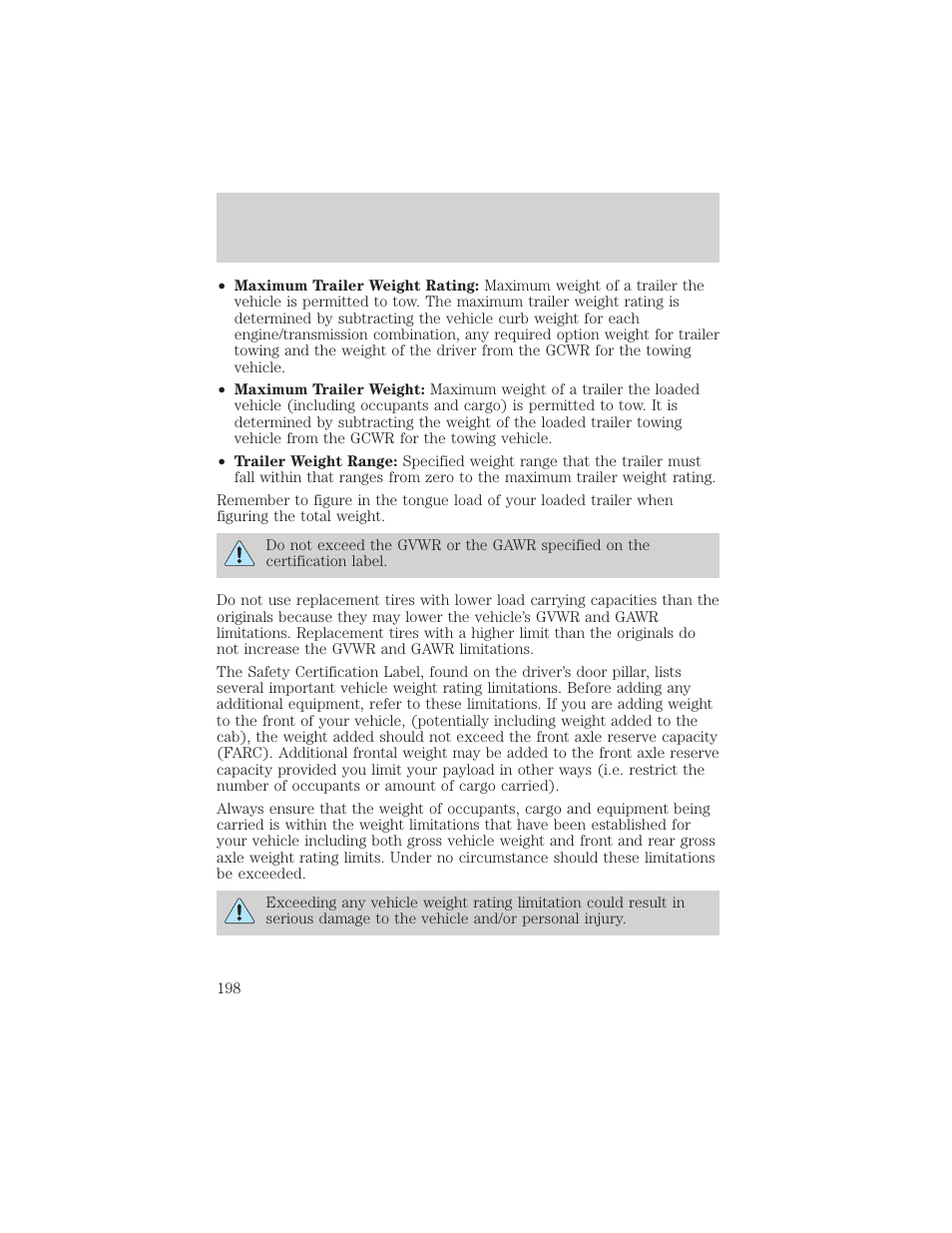 Driving | FORD 2002 F-150 v.1 User Manual | Page 198 / 320