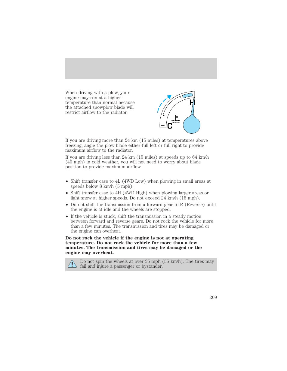 Driving | FORD 2002 F-150 v.1 User Manual | Page 209 / 320