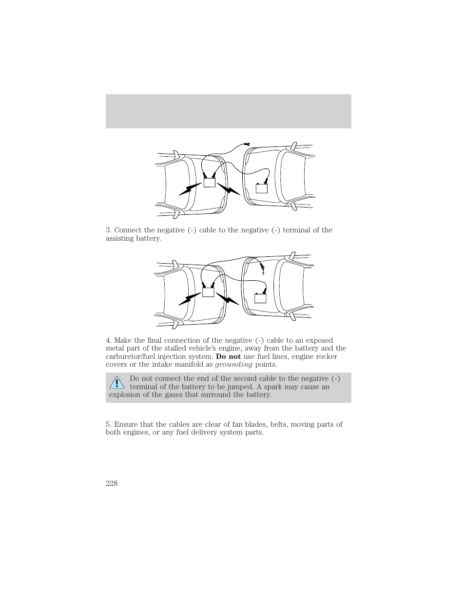 Roadside emergencies | FORD 2002 F-150 v.1 User Manual | Page 228 / 320