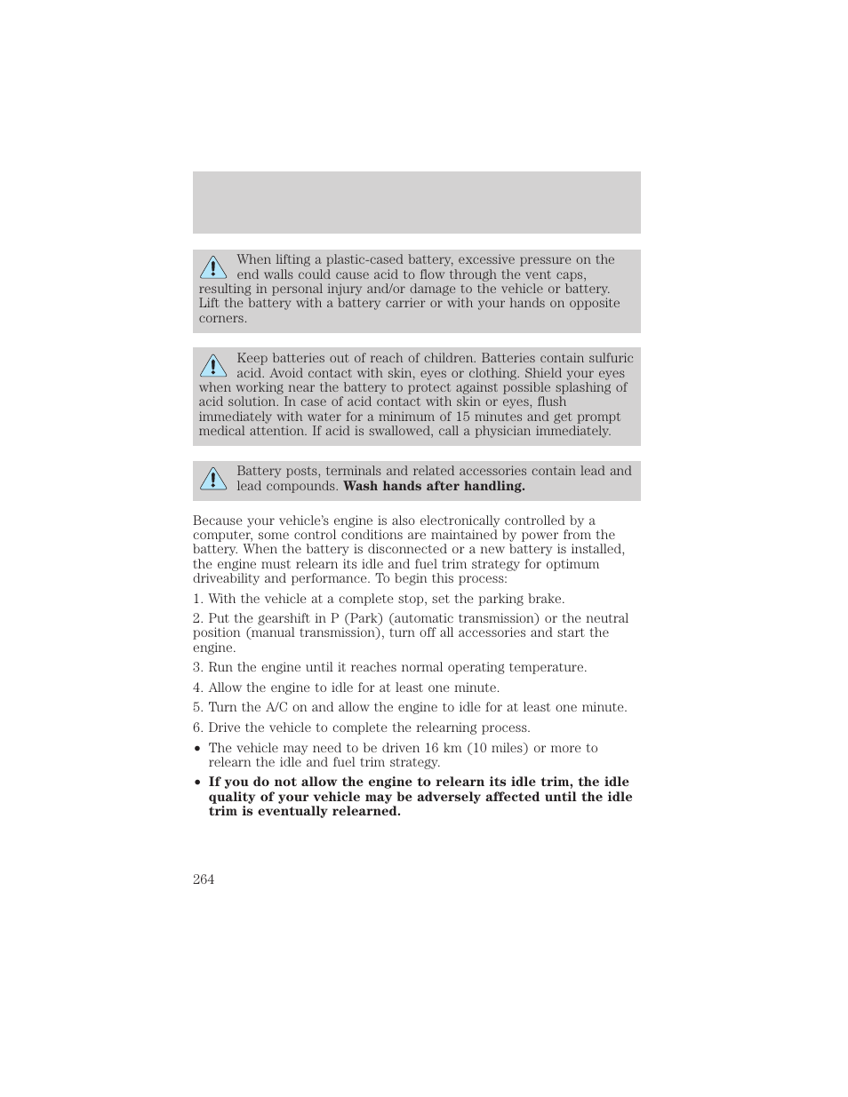 Maintenance and specifications | FORD 2002 F-150 v.1 User Manual | Page 264 / 320