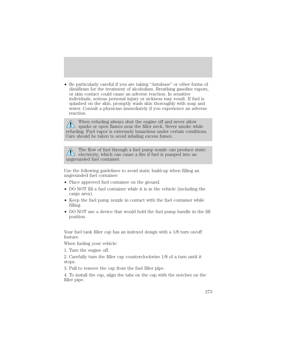 Maintenance and specifications | FORD 2002 F-150 v.1 User Manual | Page 273 / 320