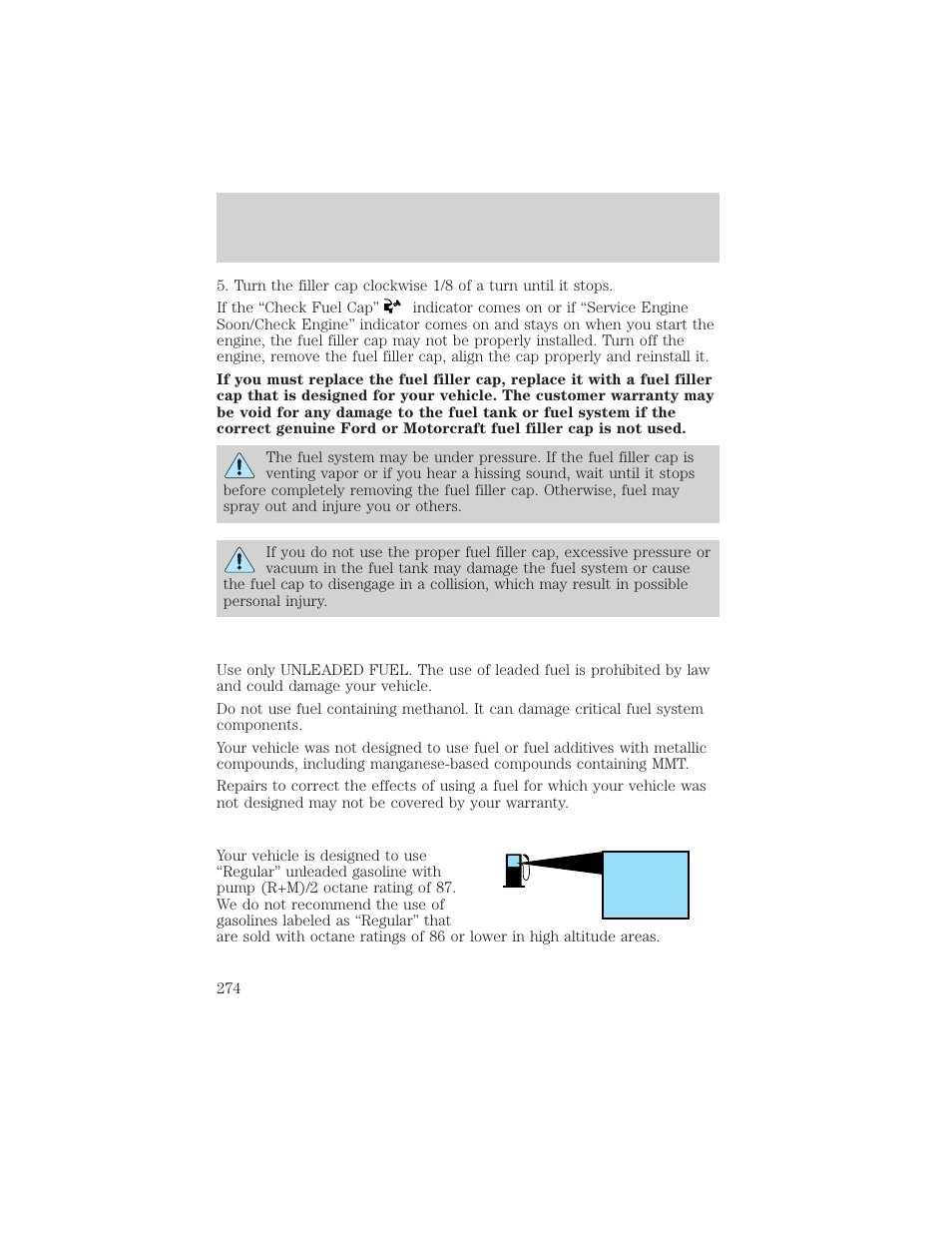FORD 2002 F-150 v.1 User Manual | Page 274 / 320