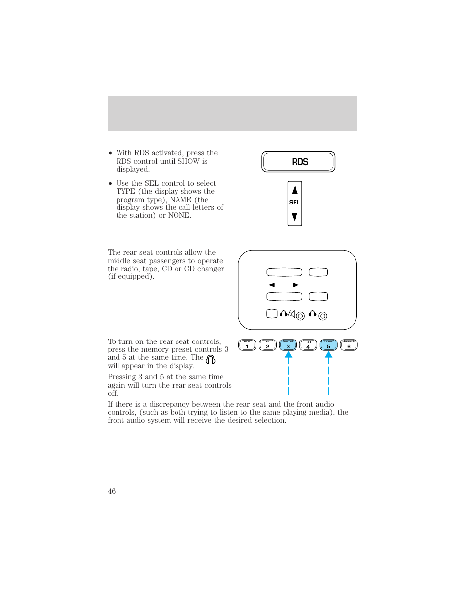 Entertainment systems | FORD 2002 F-150 v.1 User Manual | Page 46 / 320