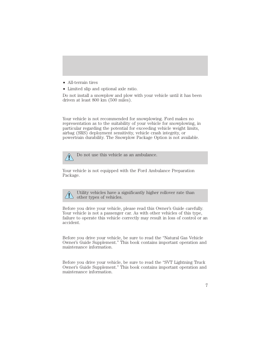 Introduction | FORD 2002 F-150 v.1 User Manual | Page 7 / 320