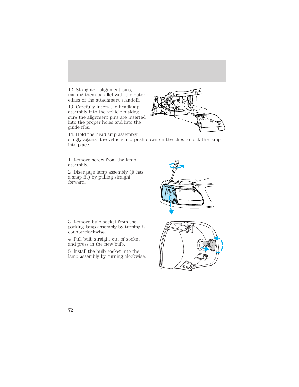 Lights | FORD 2002 F-150 v.1 User Manual | Page 72 / 320