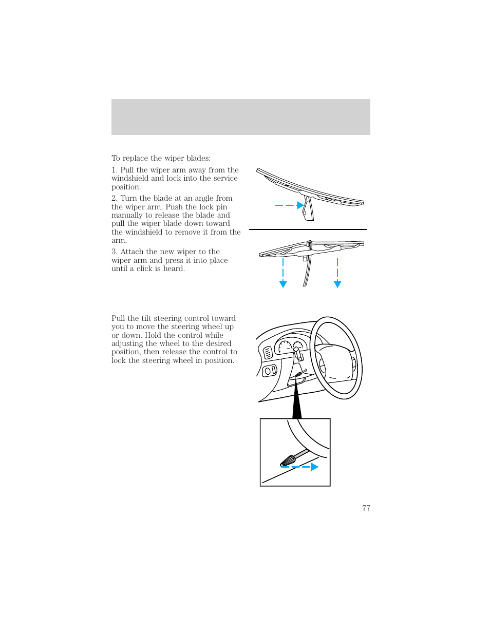 Driver controls | FORD 2002 F-150 v.1 User Manual | Page 77 / 320