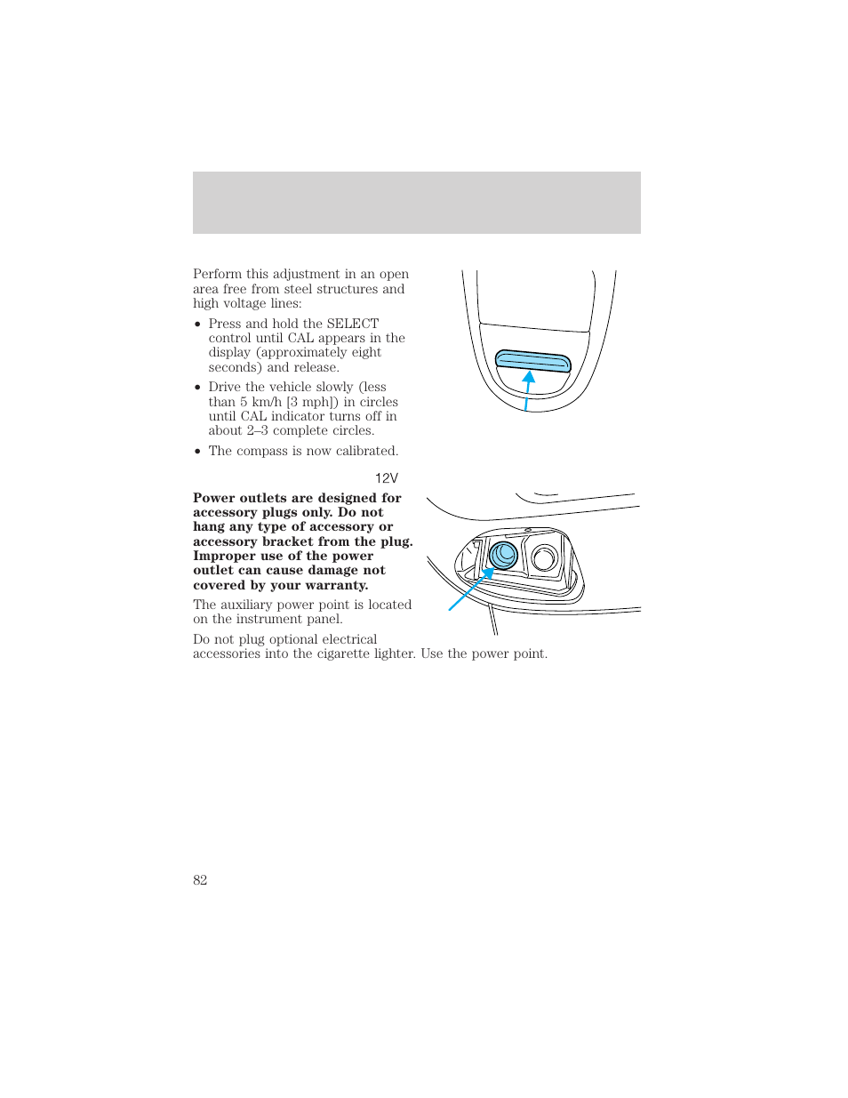 Driver controls | FORD 2002 F-150 v.1 User Manual | Page 82 / 320