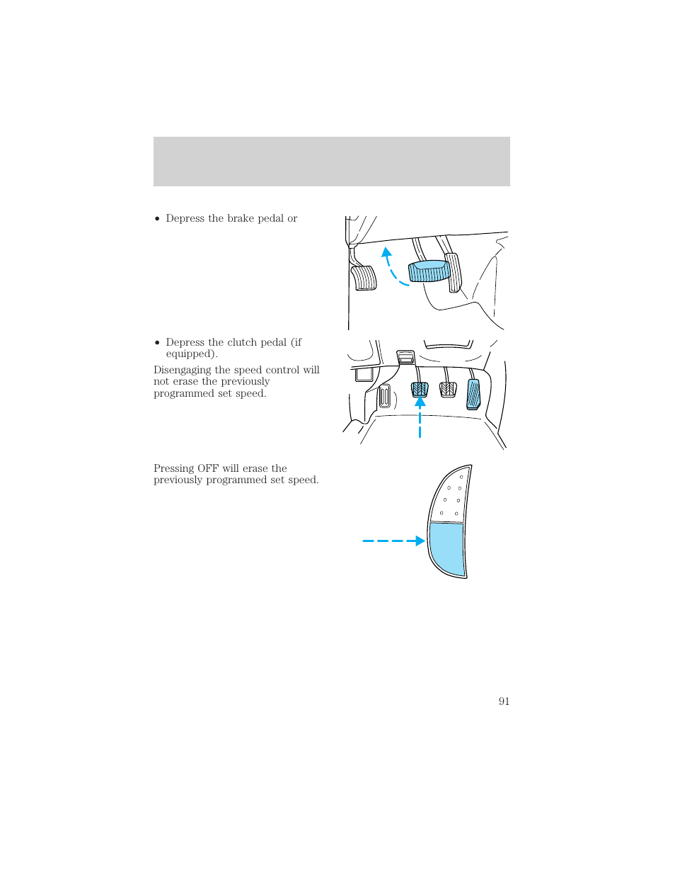 Driver controls | FORD 2002 F-150 v.1 User Manual | Page 91 / 320