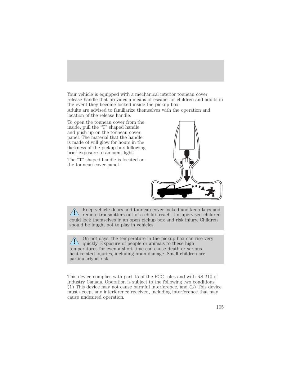 Locks and security | FORD 2002 F-150 v.2 User Manual | Page 105 / 312