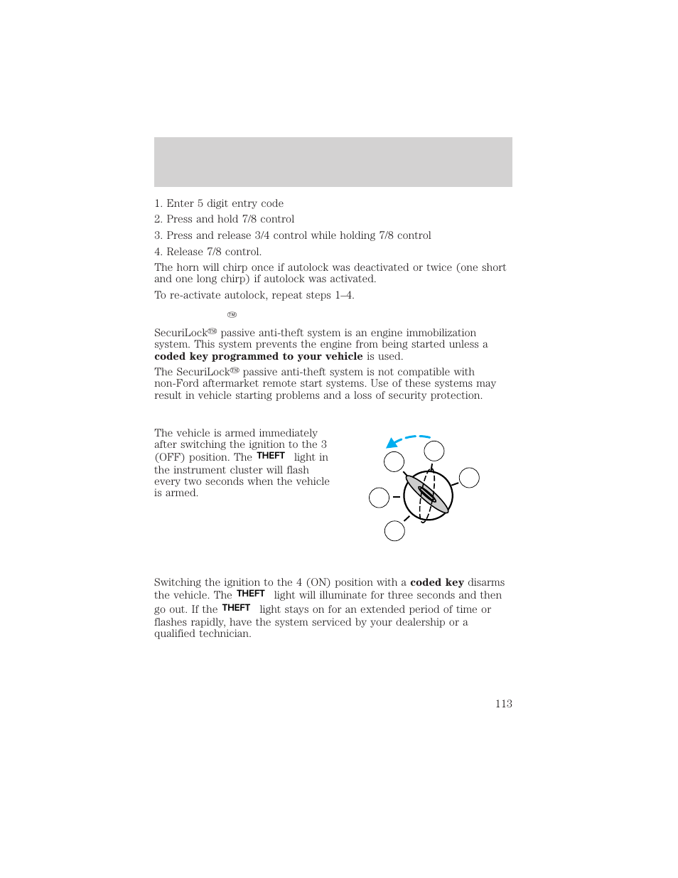 Locks and security | FORD 2002 F-150 v.2 User Manual | Page 113 / 312