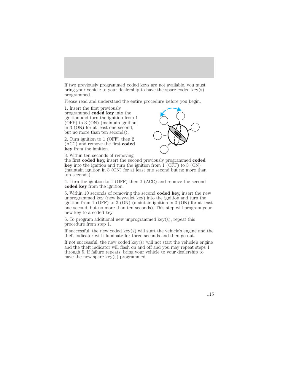 Locks and security | FORD 2002 F-150 v.2 User Manual | Page 115 / 312