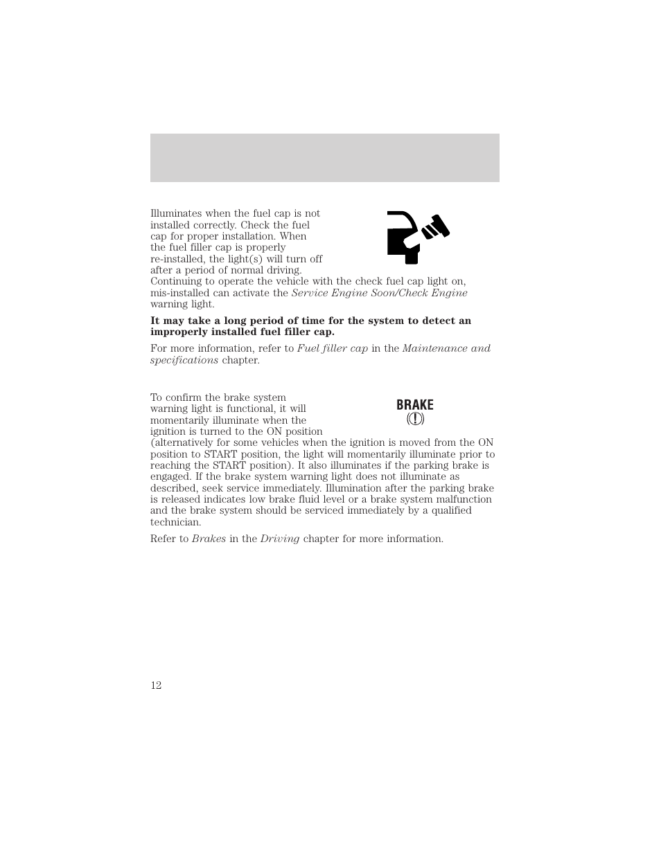 Instrument cluster | FORD 2002 F-150 v.2 User Manual | Page 12 / 312