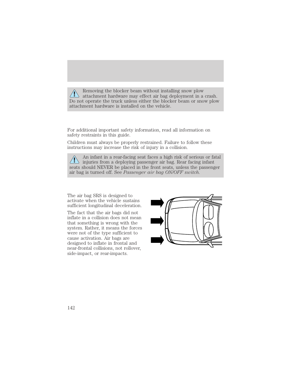 Seating and safety restraints | FORD 2002 F-150 v.2 User Manual | Page 142 / 312