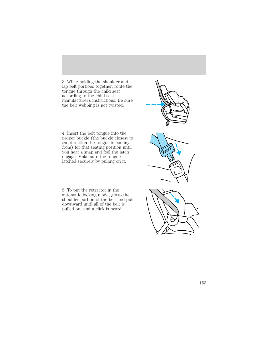 Seating and safety restraints | FORD 2002 F-150 v.2 User Manual | Page 153 / 312