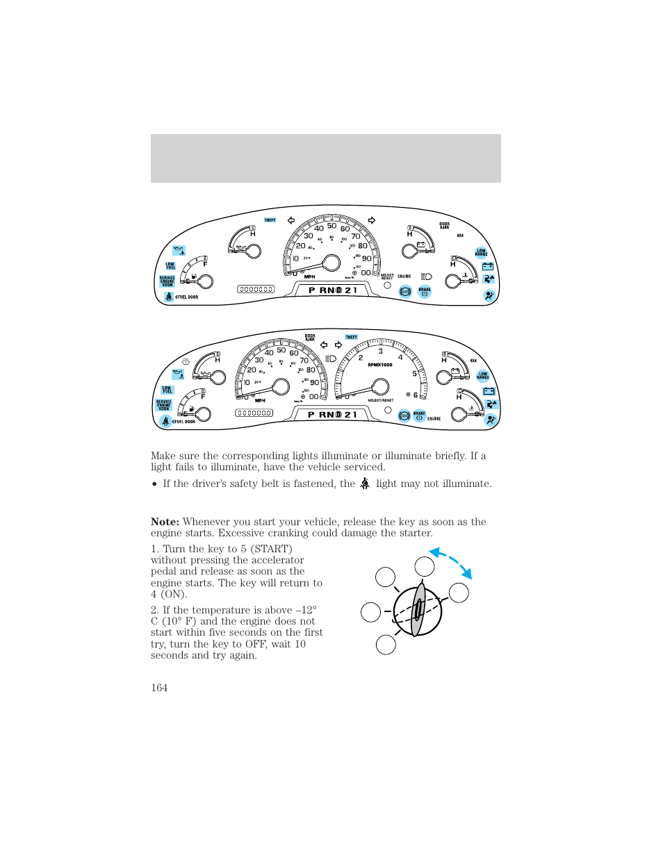 Driving | FORD 2002 F-150 v.2 User Manual | Page 164 / 312