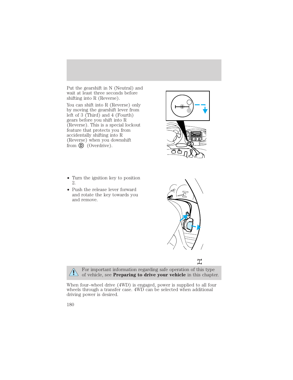 Driving | FORD 2002 F-150 v.2 User Manual | Page 180 / 312
