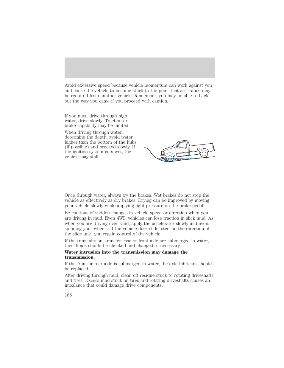Driving | FORD 2002 F-150 v.2 User Manual | Page 188 / 312