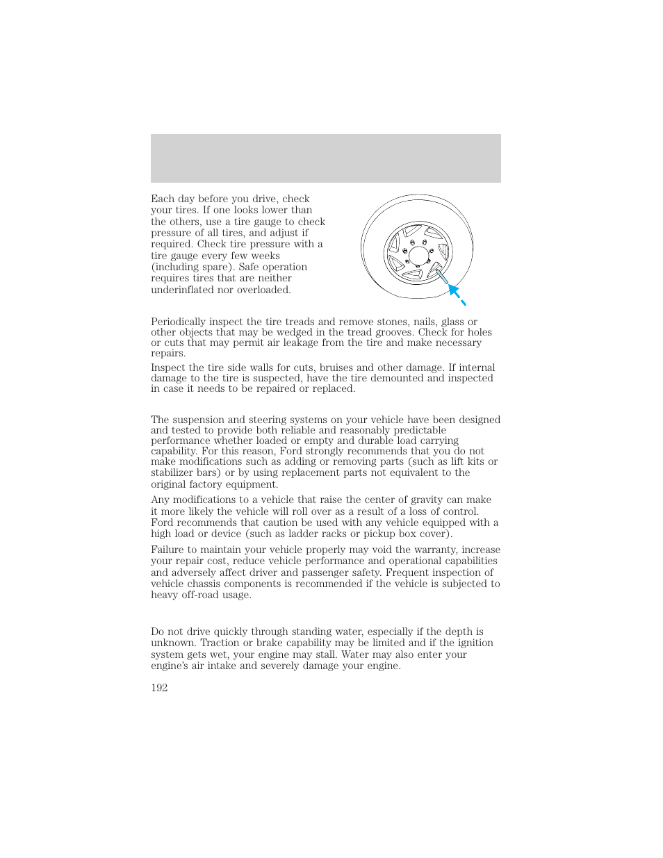 Driving | FORD 2002 F-150 v.2 User Manual | Page 192 / 312