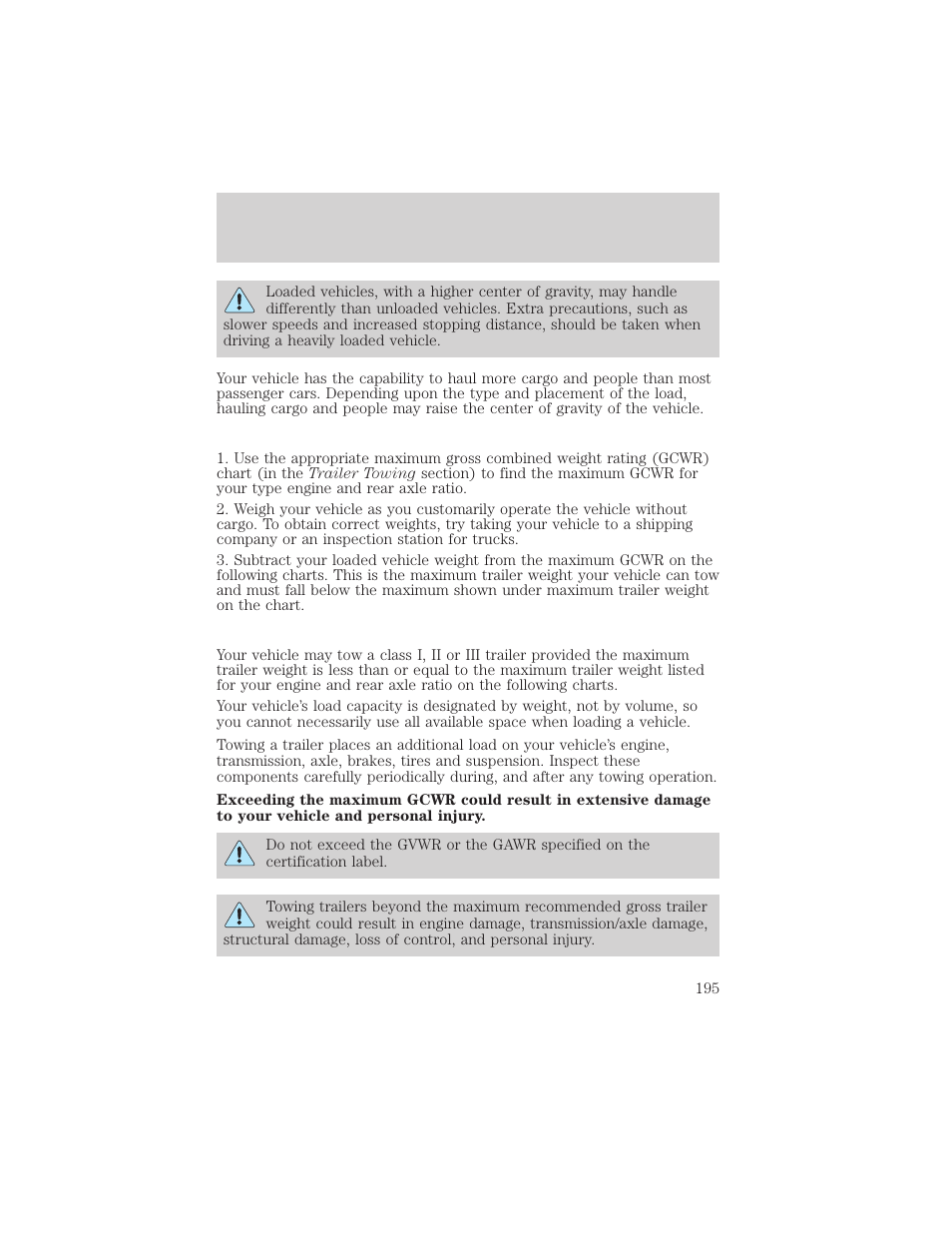Driving | FORD 2002 F-150 v.2 User Manual | Page 195 / 312
