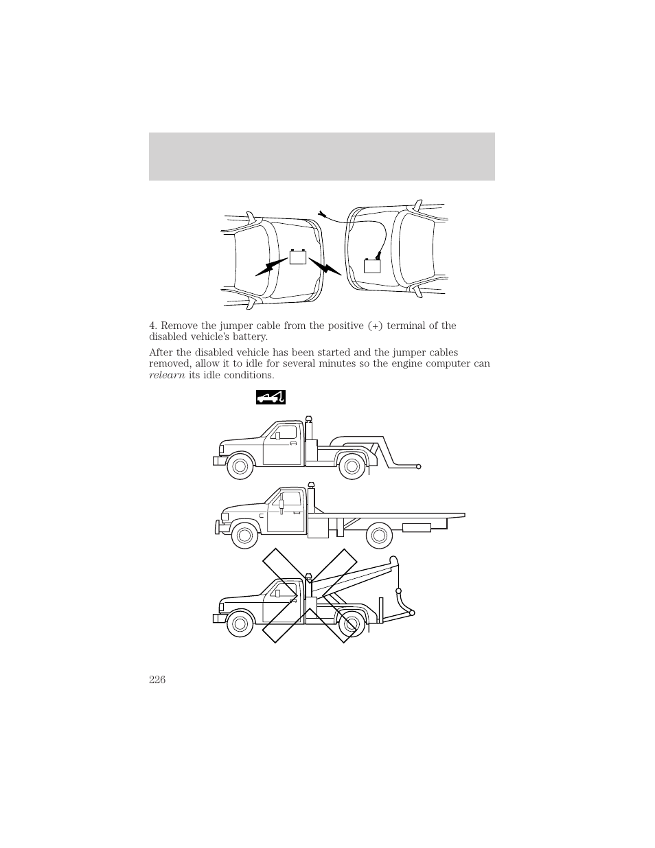 Roadside emergencies | FORD 2002 F-150 v.2 User Manual | Page 226 / 312