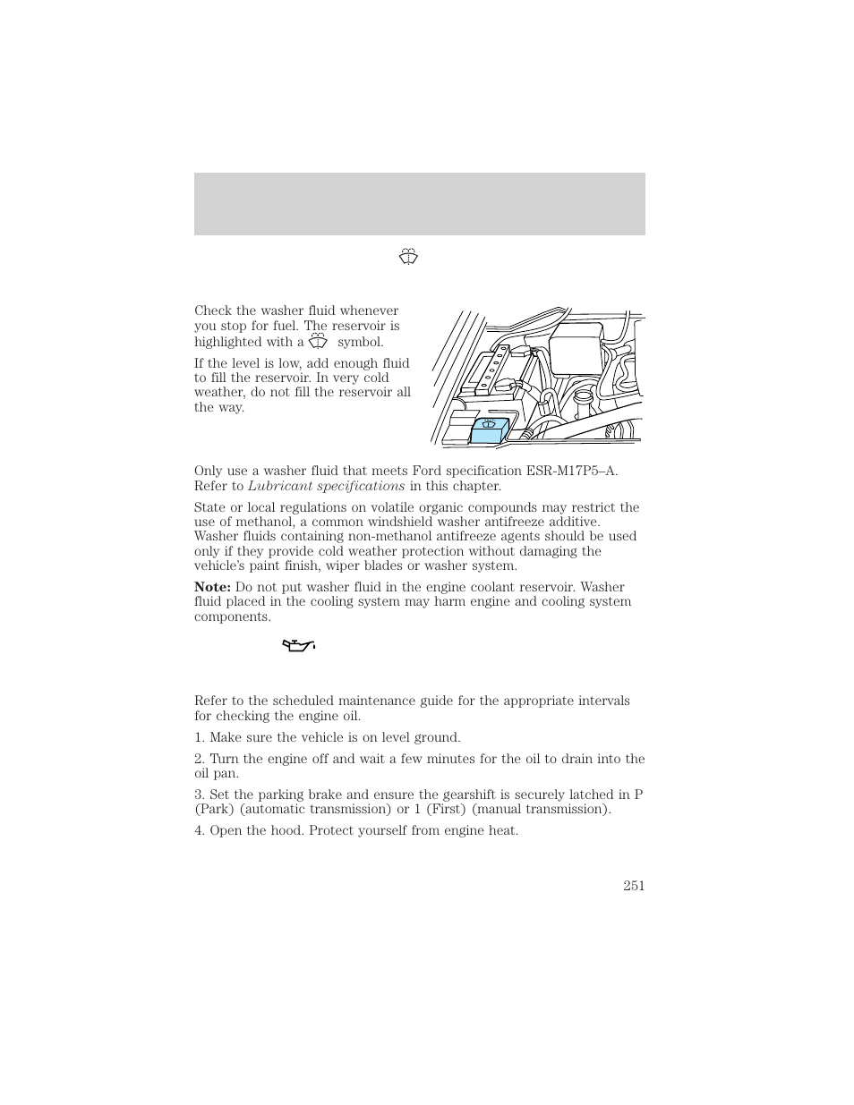Maintenance and specifications | FORD 2002 F-150 v.2 User Manual | Page 251 / 312