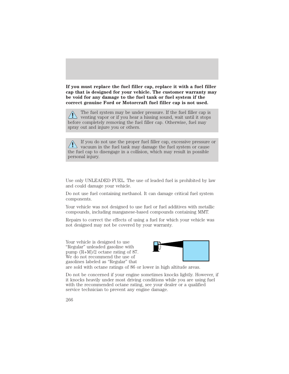 FORD 2002 F-150 v.2 User Manual | Page 266 / 312
