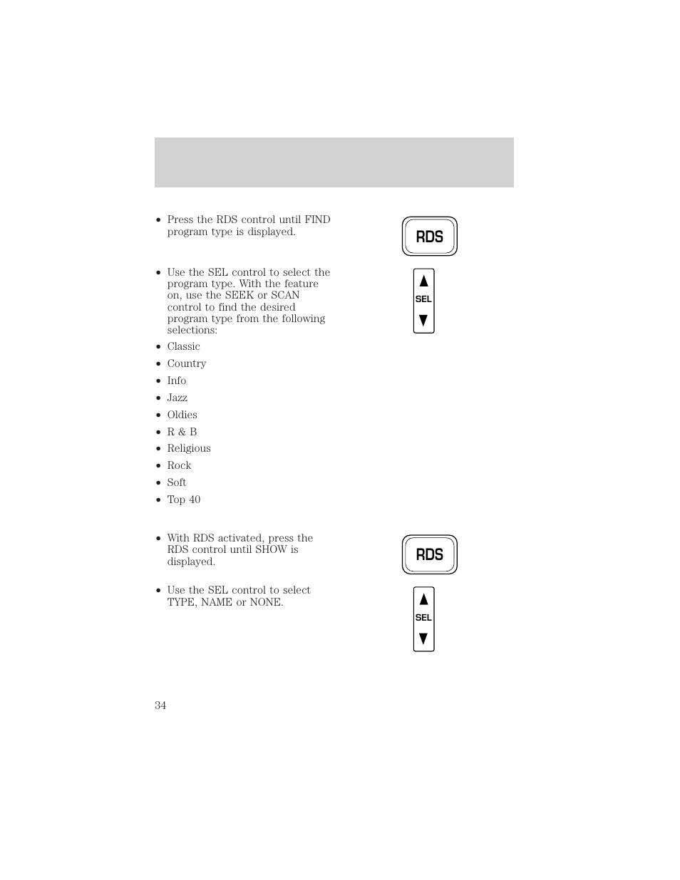 Entertainment systems | FORD 2002 F-150 v.2 User Manual | Page 34 / 312