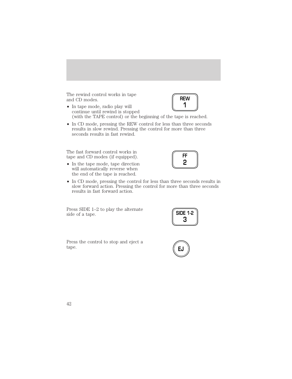 Entertainment systems | FORD 2002 F-150 v.2 User Manual | Page 42 / 312
