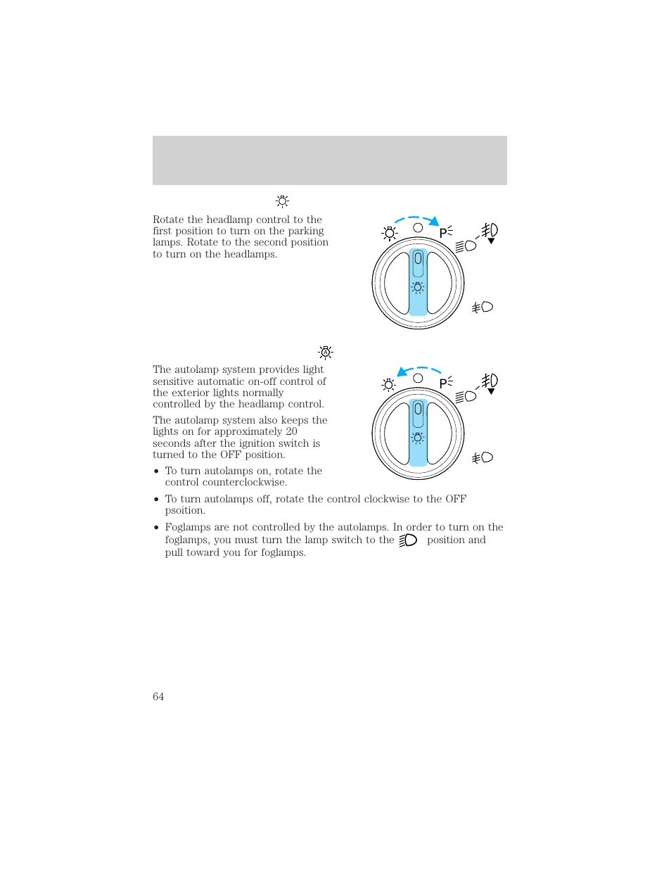 Lights | FORD 2002 F-150 v.2 User Manual | Page 64 / 312