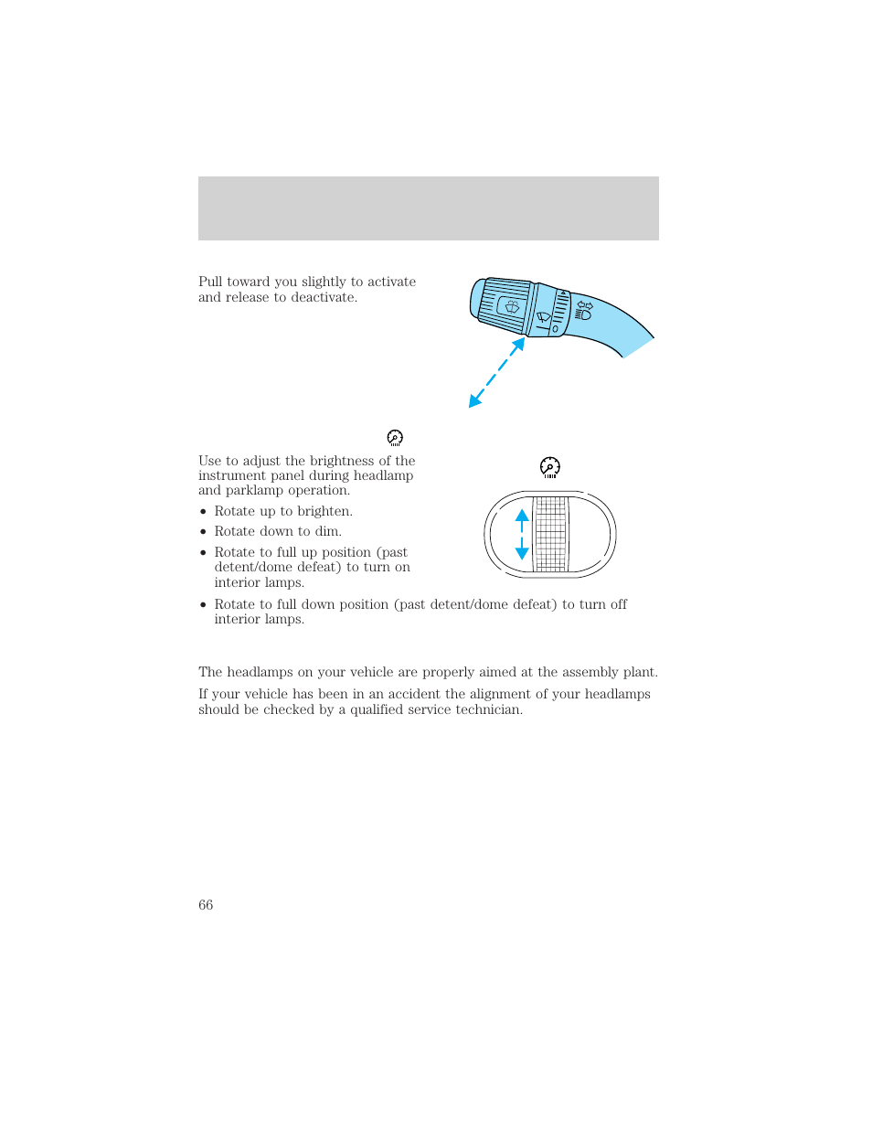 Lights | FORD 2002 F-150 v.2 User Manual | Page 66 / 312