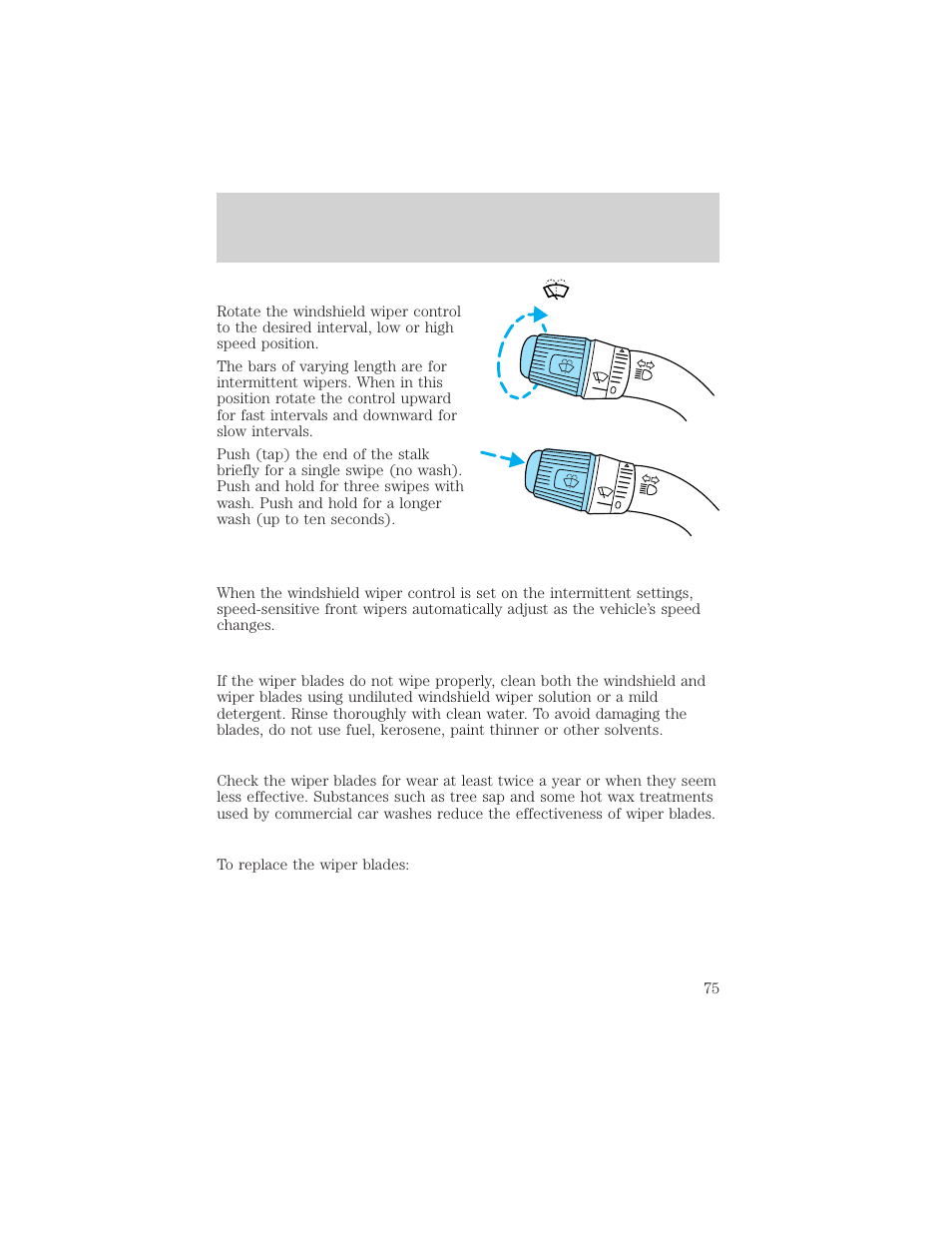 Driver controls | FORD 2002 F-150 v.2 User Manual | Page 75 / 312