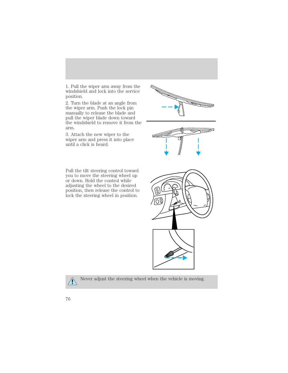 Driver controls | FORD 2002 F-150 v.2 User Manual | Page 76 / 312