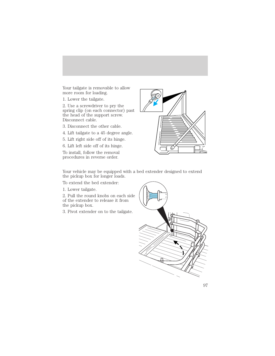Driver controls | FORD 2002 F-150 v.2 User Manual | Page 97 / 312
